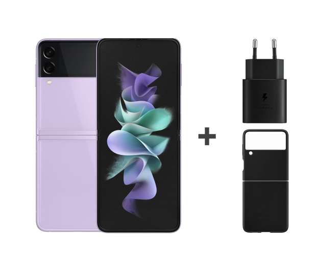 Samsung Galaxy Z Flip3 5G 8/128 Lawenda + Cover + Charger - 672380 - zdjęcie